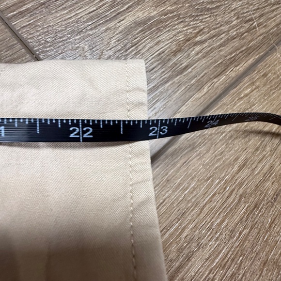 LAUREN Ralph Lauren Snap Button Down Khaki Shirt, Roll-Tab Sleeve, Safari, Sz M - Picture 5 of 13